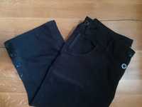 Next zgrabne spodnie 3/4 black cotton elastic r 16/46 i XL- XXL