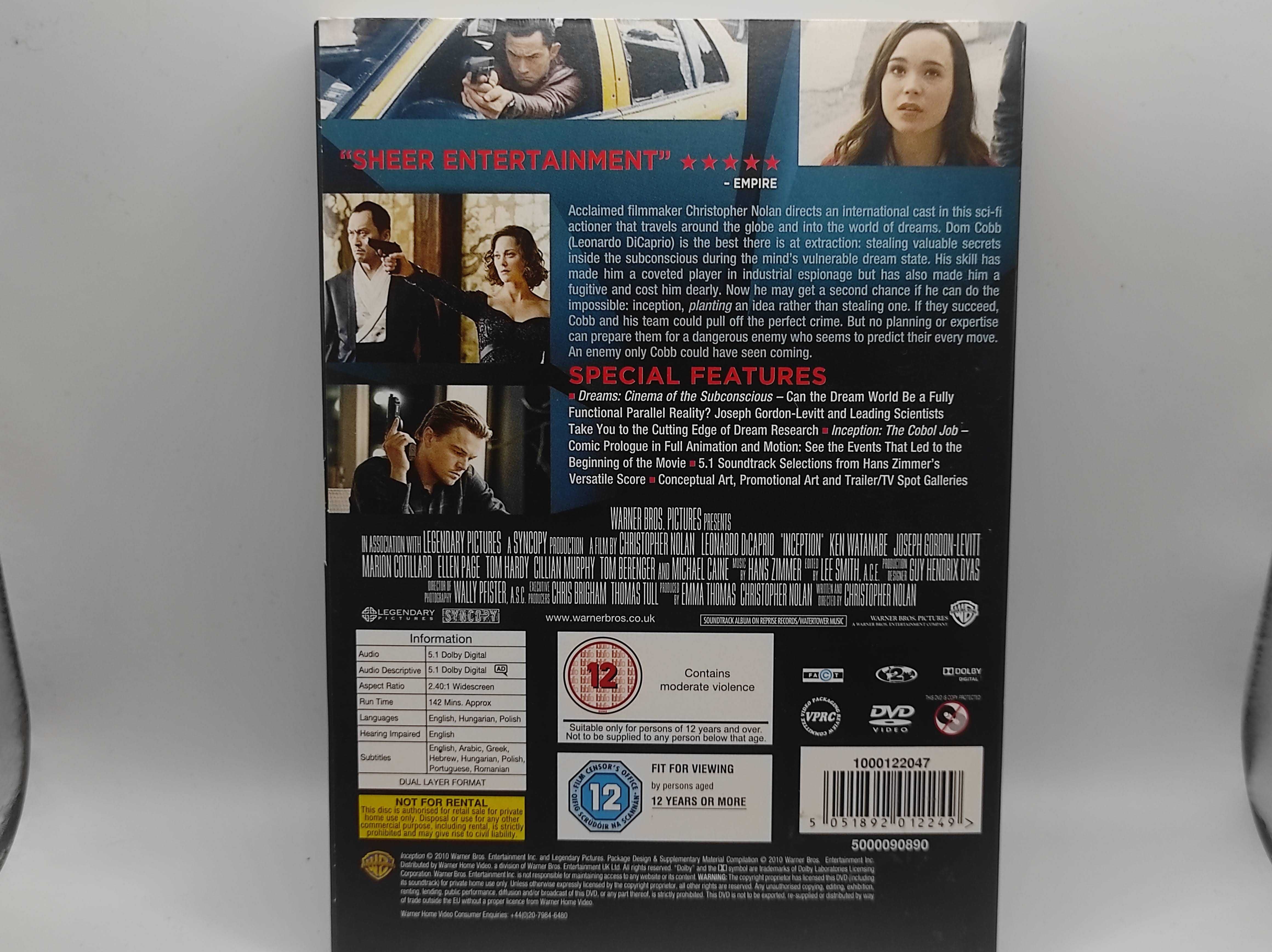 DVD Film Inception Incepcja Special Edition 2x DVD