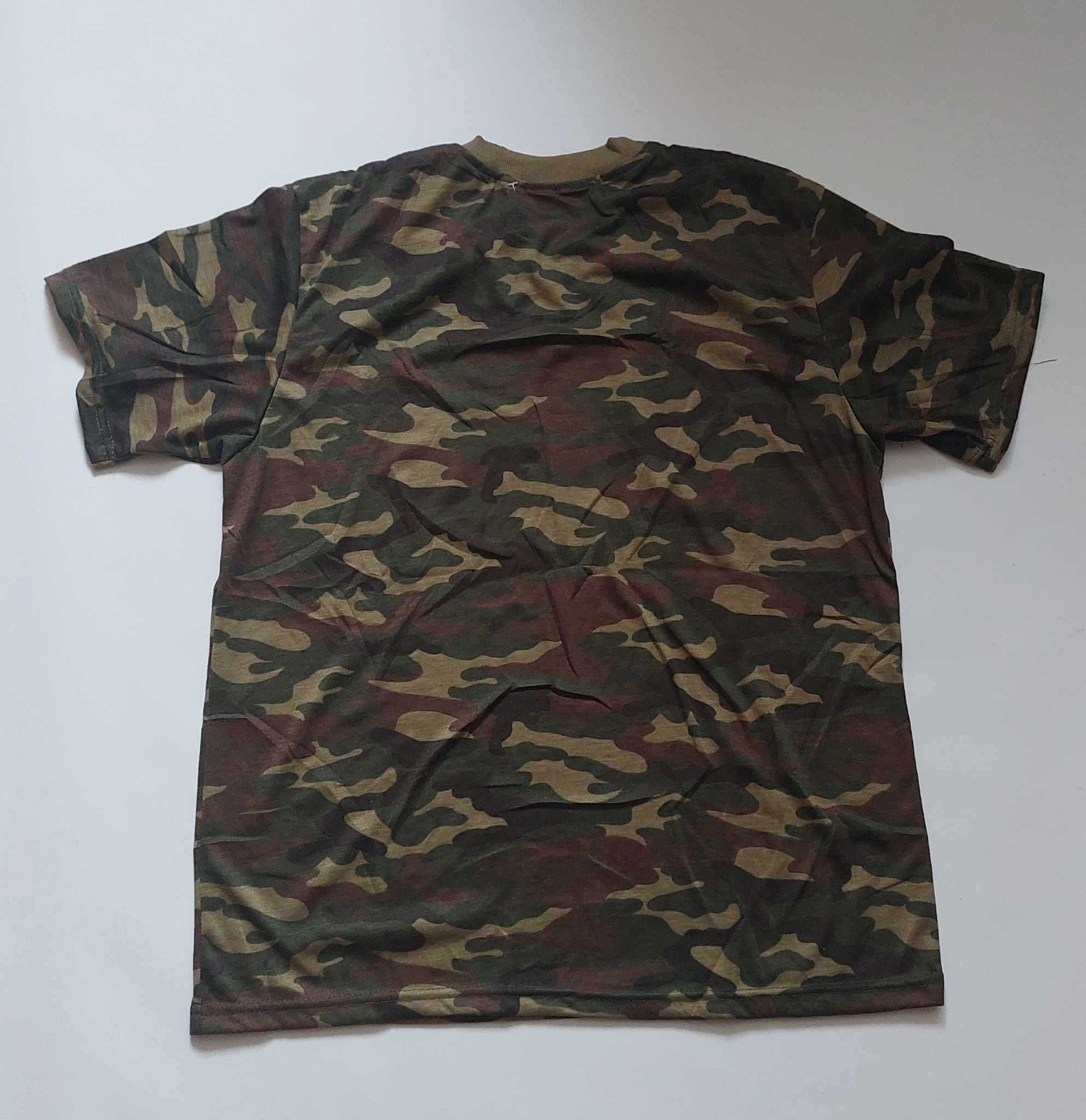 Koszulka męska T-shirt męski moro bawełna miły materiał r. L do 108 cm