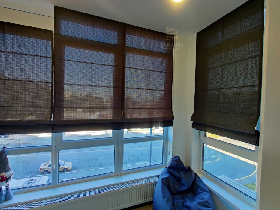 Жалюзі на вікна тканинні, Ролети день-ніч, Рулонні штори, Римські