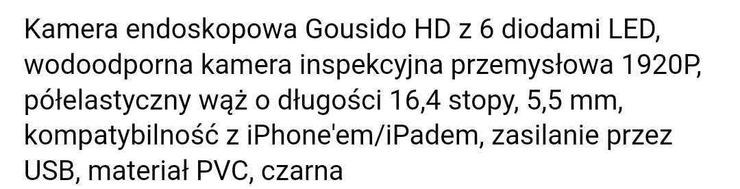 Kamera endoskopowa