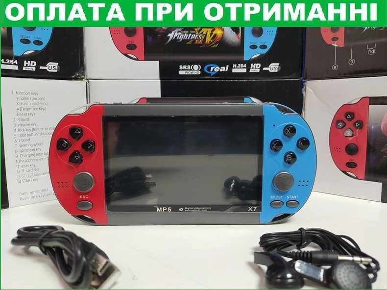 Ігрова приставка портативна консоль PSP X7, екран 5.1, 8Гб