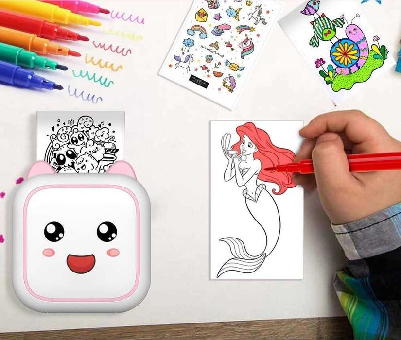 Przenośna Termiczna Drukarka Fotograficzna Aparat Zdjęć Natychmiastowy