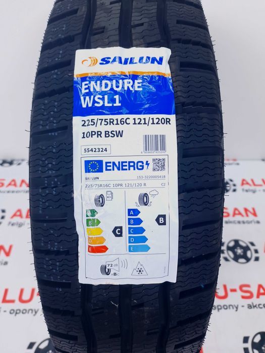Nowe koła zimowe FIAT 16" 5x130 Ducato 225/75R16C - Sailun