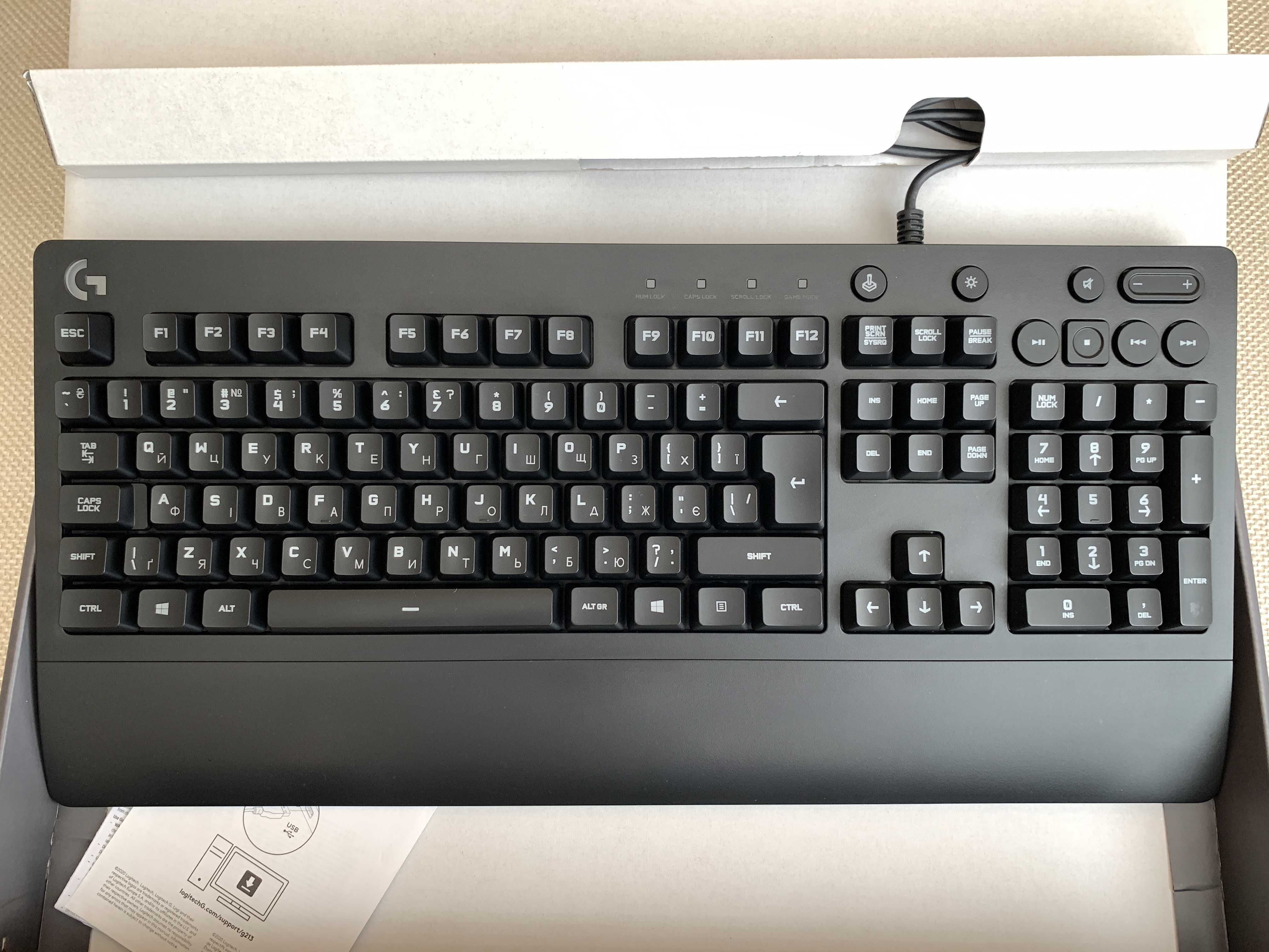 Logitech G213 Клавіатура