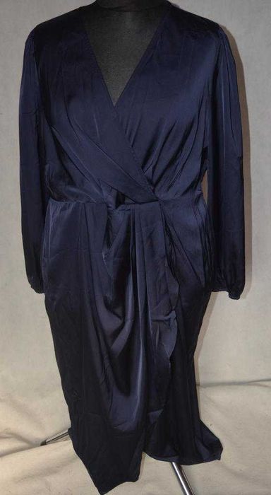 Elegancka wizytowa sukienka satynowa Shein 3XL