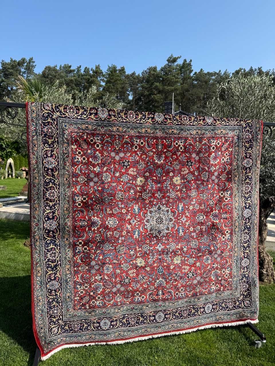 Dywan wełniany / kaszmirowy perski Iran Ispahan 200x200 galeria 27 tyś
