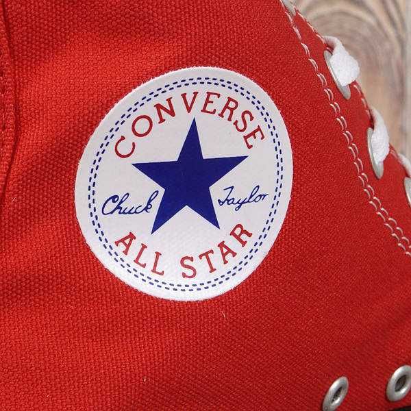 Кеди Converse All Star (Red Hi) червоно-білі (Різні кольори)високі