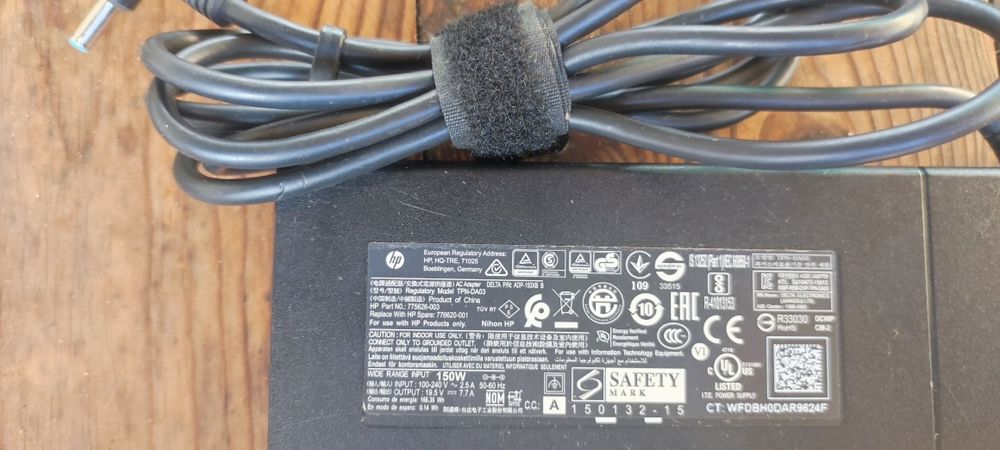 оригінальні зарядки (блоки живлення) HP, Dell