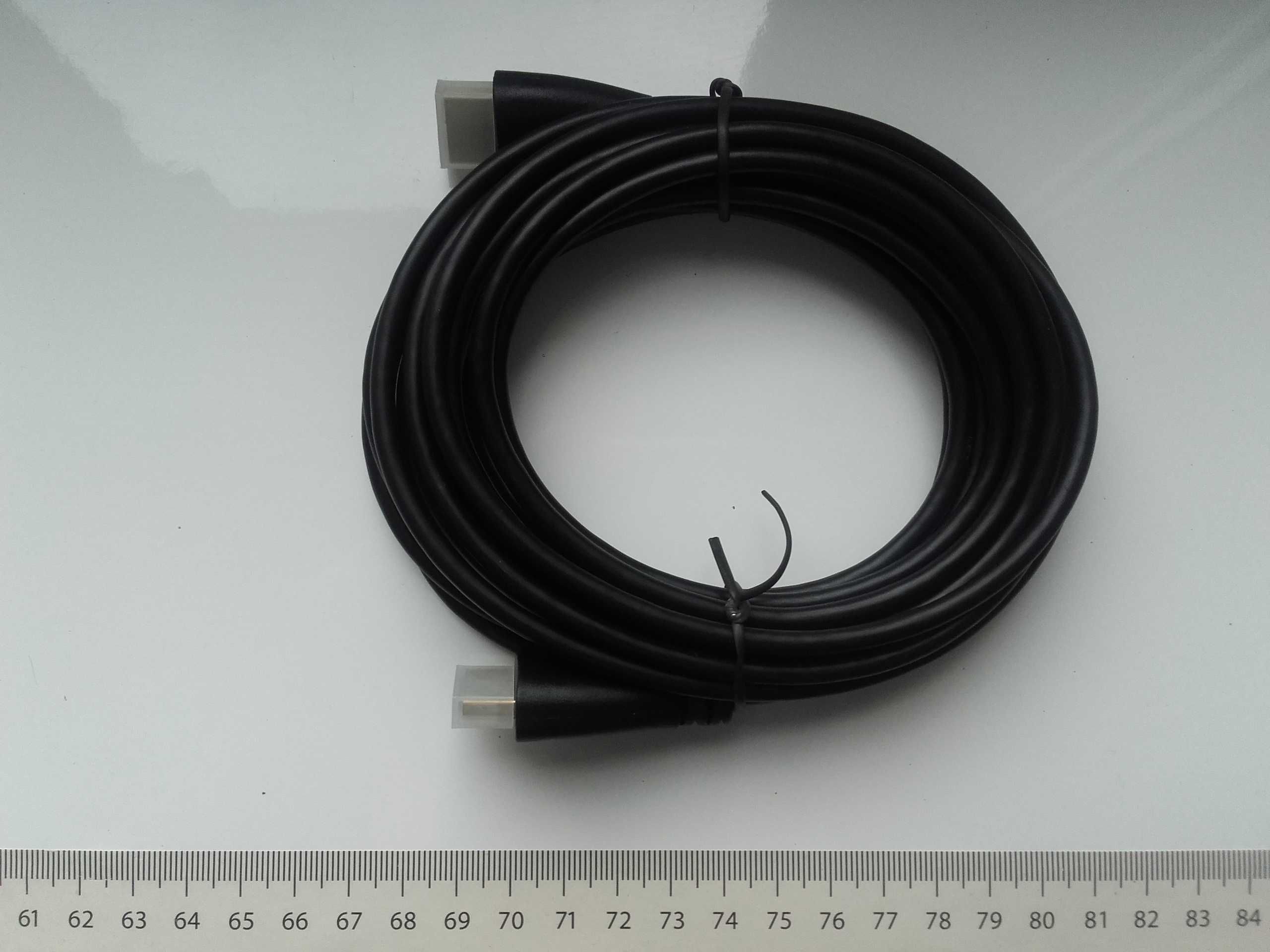 Kabel HDMI-HDMI 5m, HDMI1.4, 4K, FullHD w woreczku, NOWY NoName