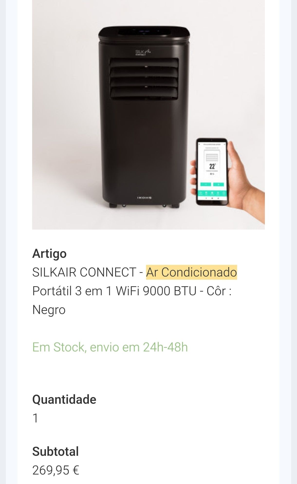 Ar condicionado portátil