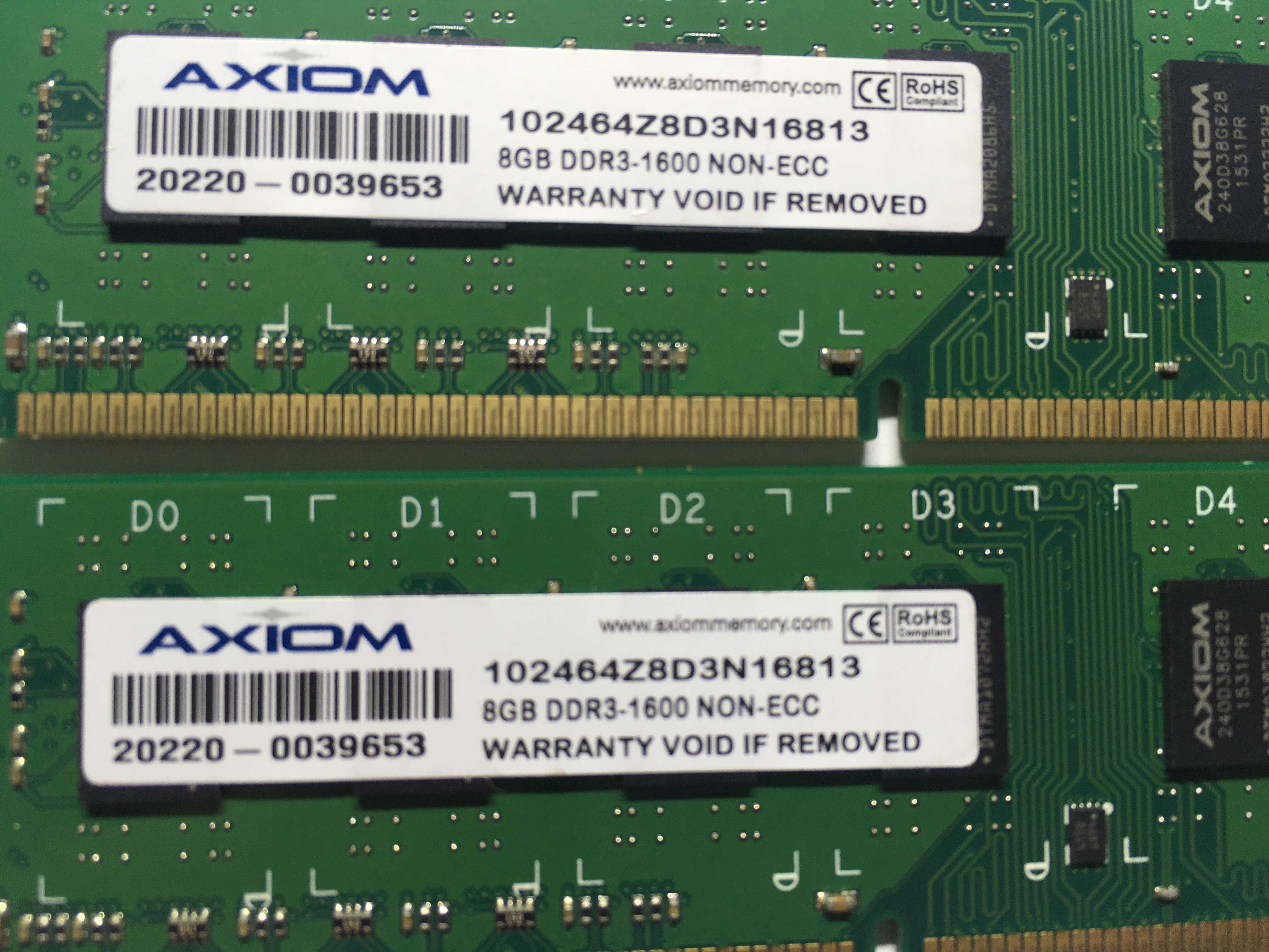 Память 8gb DDR3 1800 NON-ECC є 2 штуки (пара)