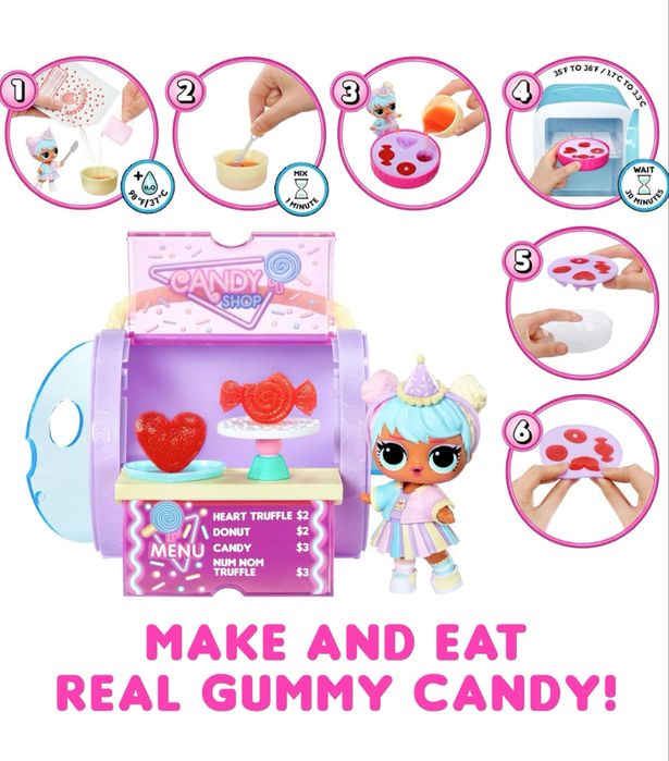 Lol surprise candy make & eat gummy candy лялька лол