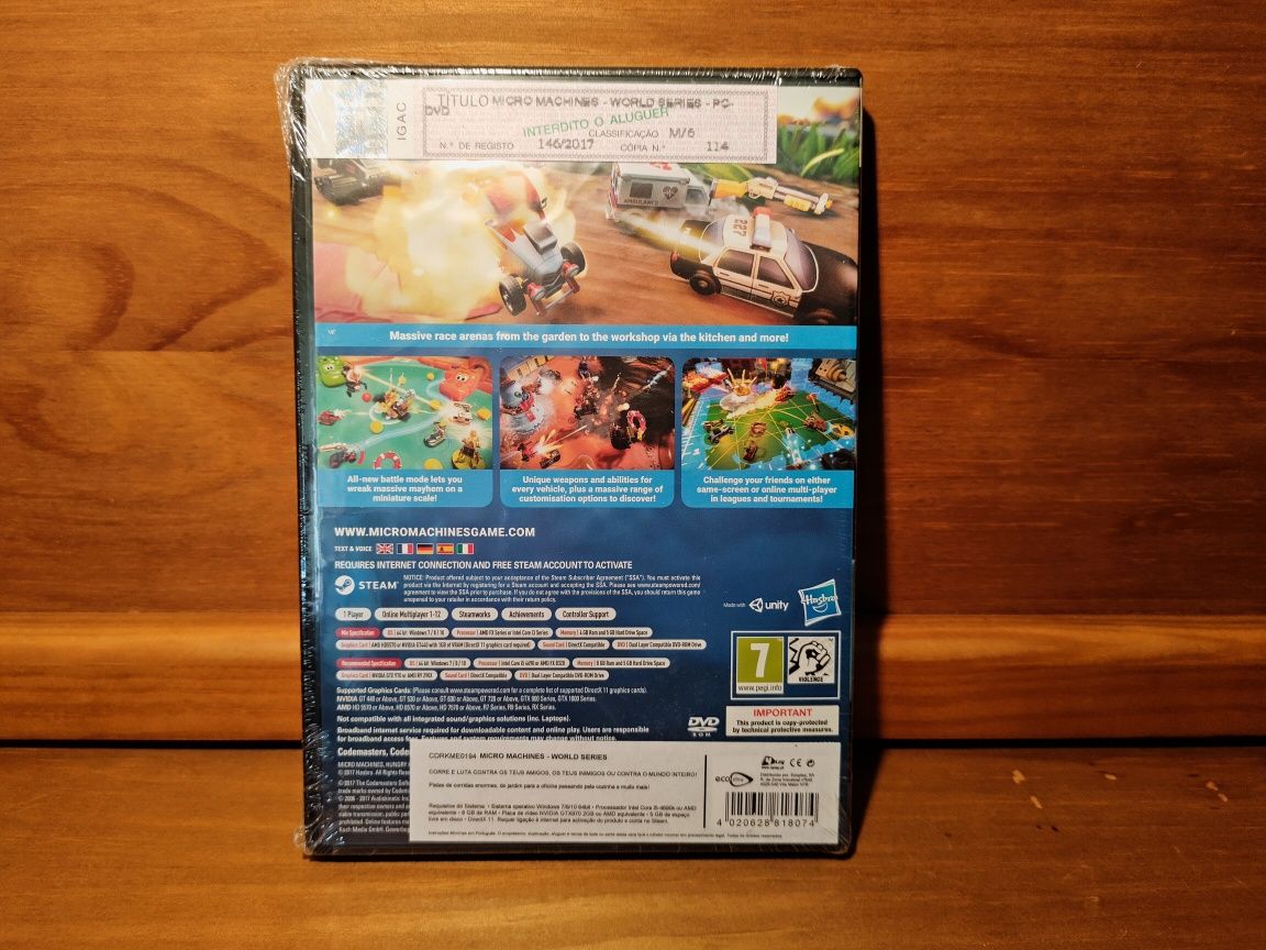 Micro Machines World Series PC - Novo e selado