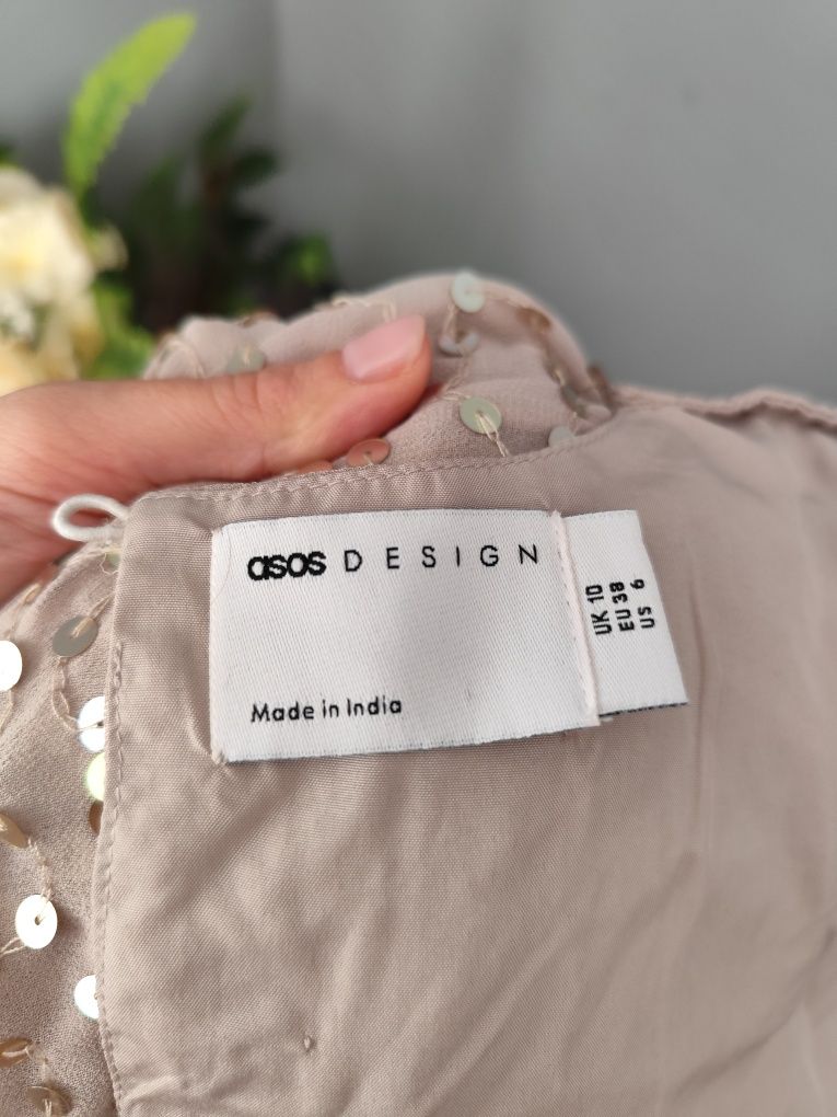 ASOS Design – Sukienka midi z kopertową talią, rękawami typu nietoperz