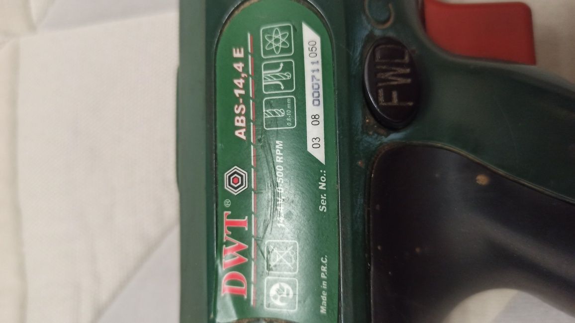шуруповерт dwt abs-14.4E