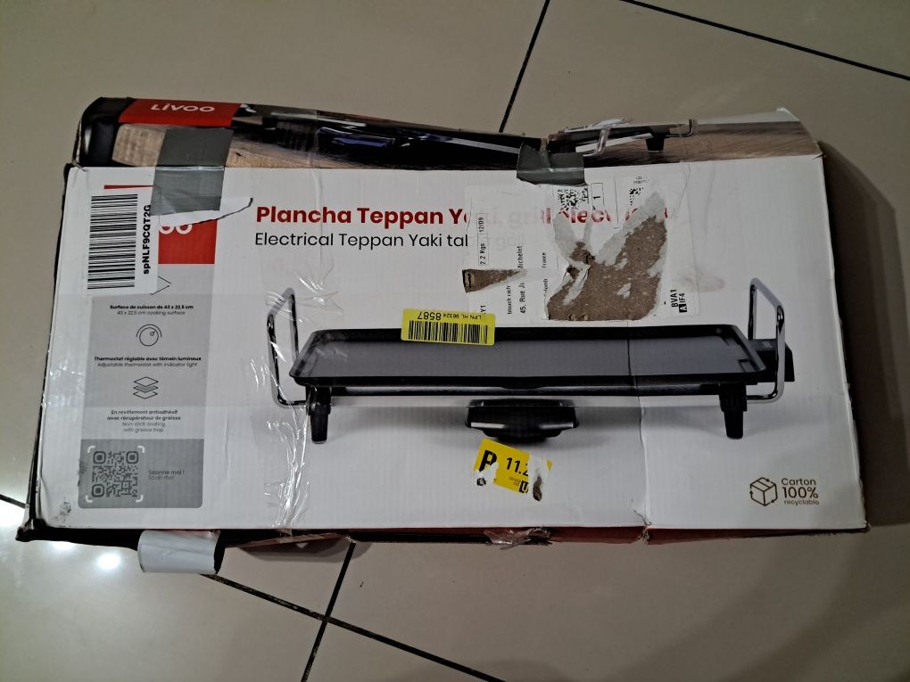Grill Elektryczny do kontaktu Livo Plancha Teppan Yaki