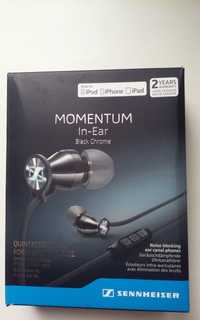 Наушники с микрофоном Sennheiser Momentum In Ear Black Chrome (iOS)