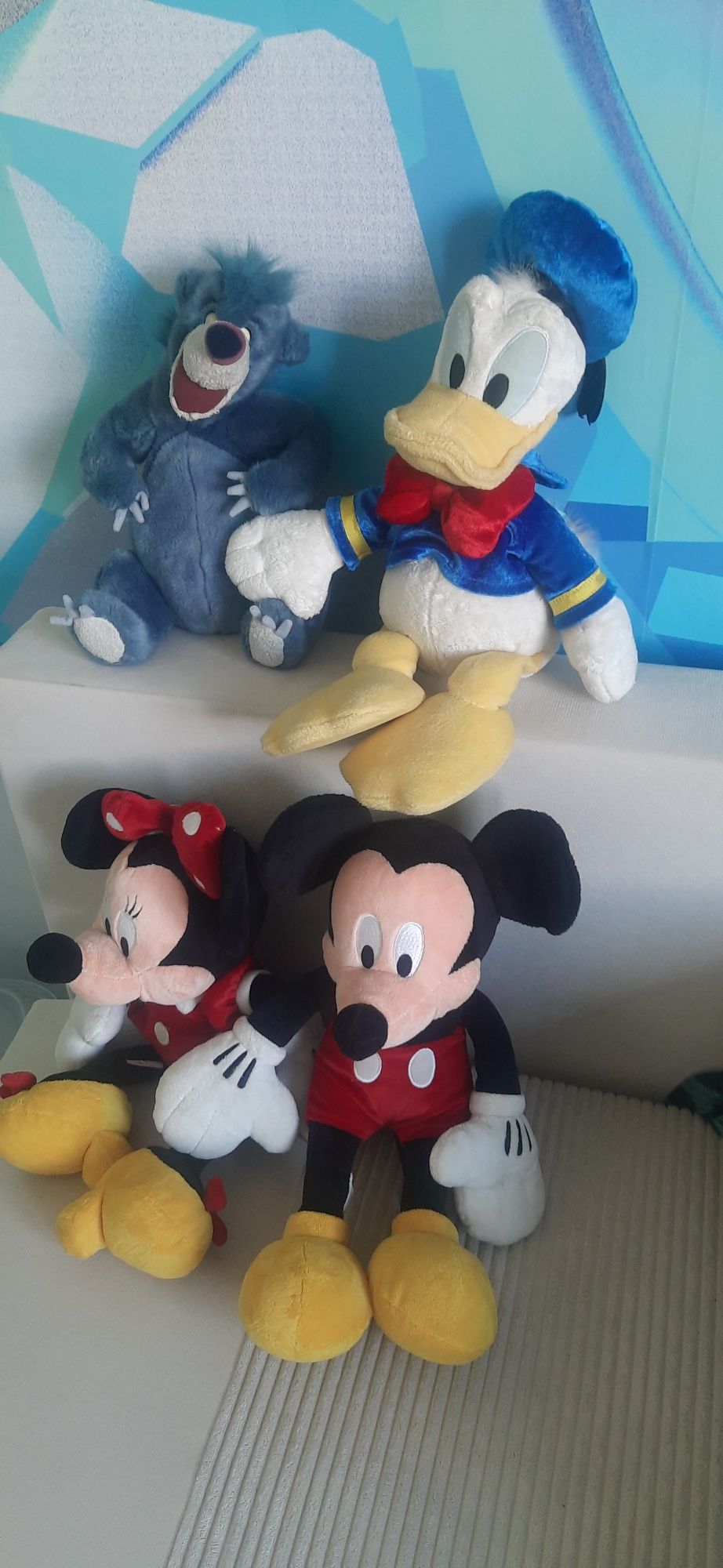 Zabawki, pluszaki, maskotki: Baloo Micky, Minie, Donald