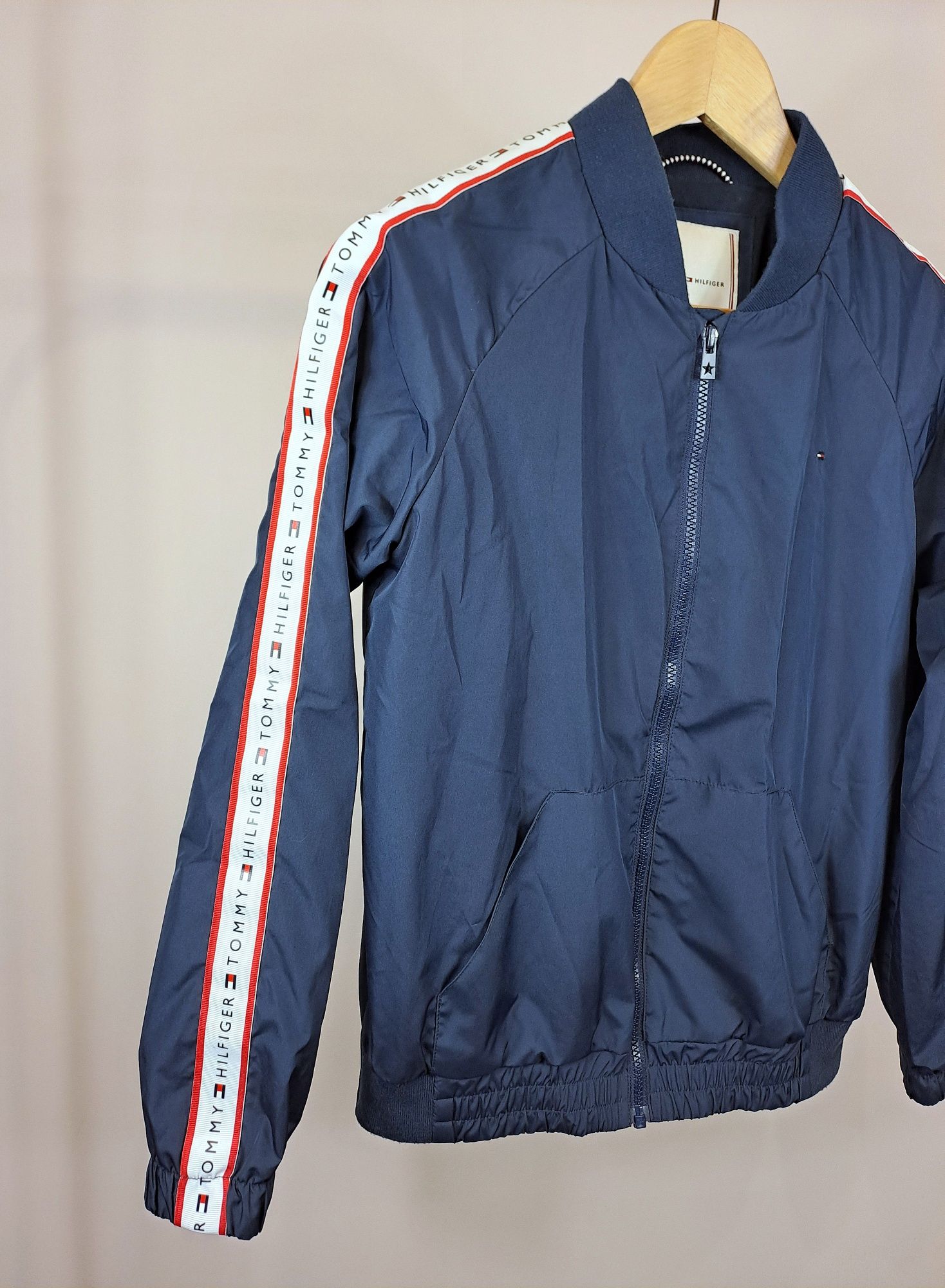 Tommy Hilfiger męska damska dziecięca wiatrówka lekka kurtka r.164 cm