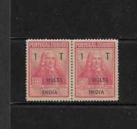 Par de selos novos . Ex-Colónia da índia 1925