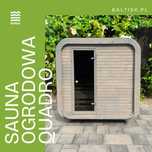 Kwadratowa sauna ogrodowa | 200cm | Quadro Premium | Dobierz dodatki