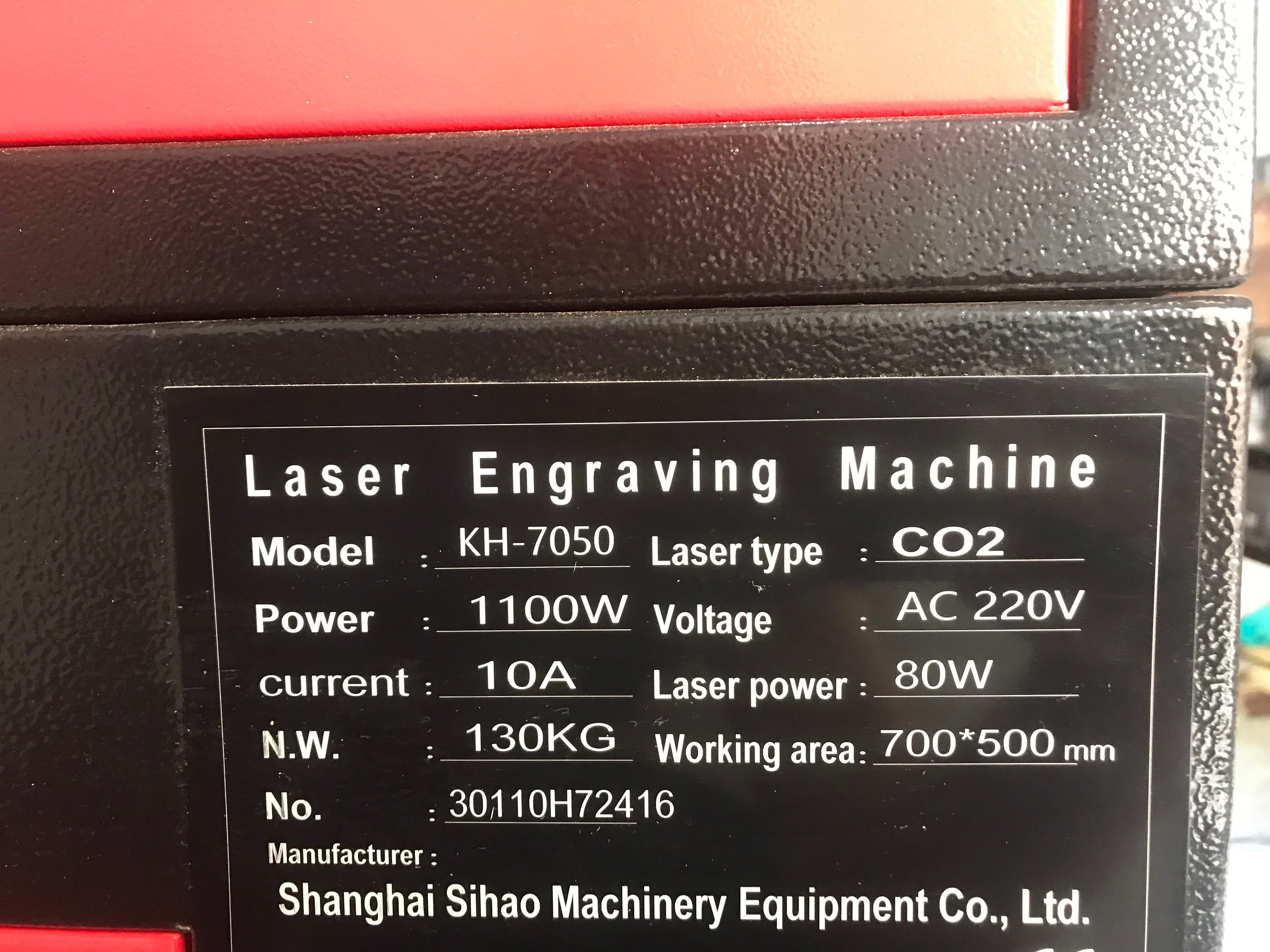 Ploter Laserowy HK7050 80W