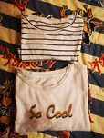 2 blusas de manga comprida menina - 10 anos