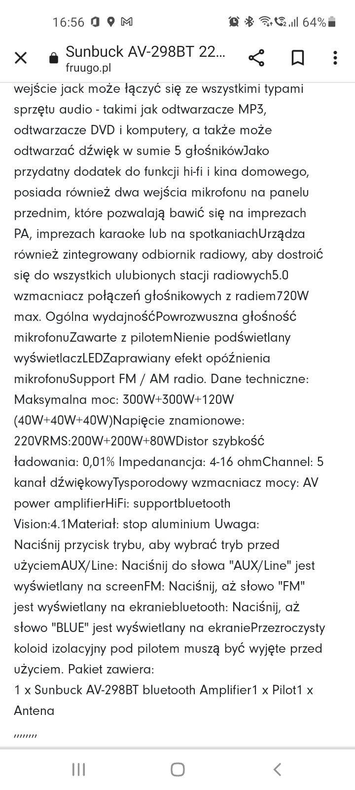 Wzmacniacz soundbar
