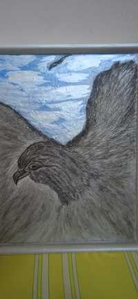 Картина- барельеф орел