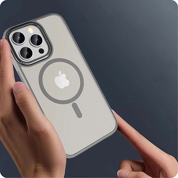 Etui Tech-Protect MagMat 2 MagSafe na iPhone 15 Pro Max - tytanowy mat