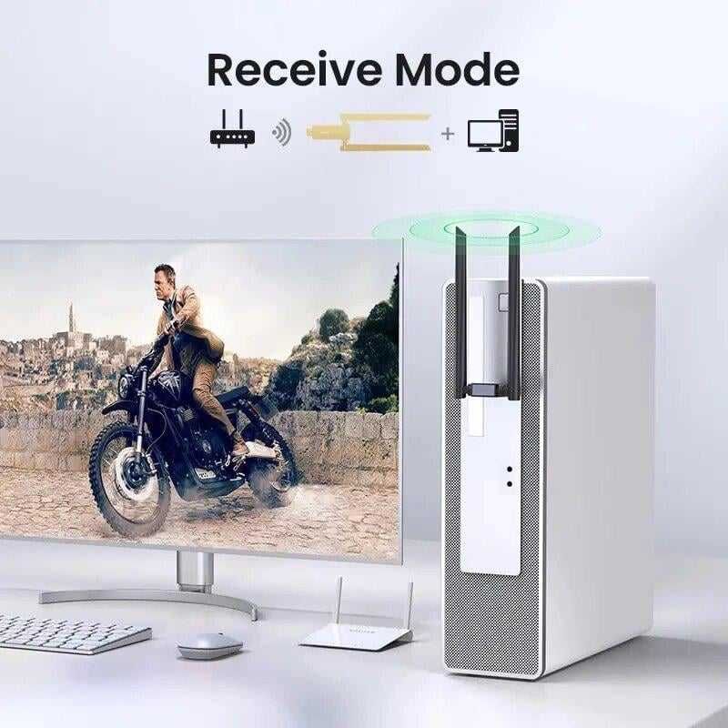 Беспроводной Wifi Адаптер USB UGREEN CM493 Wi-Fi AC1300 (50341)