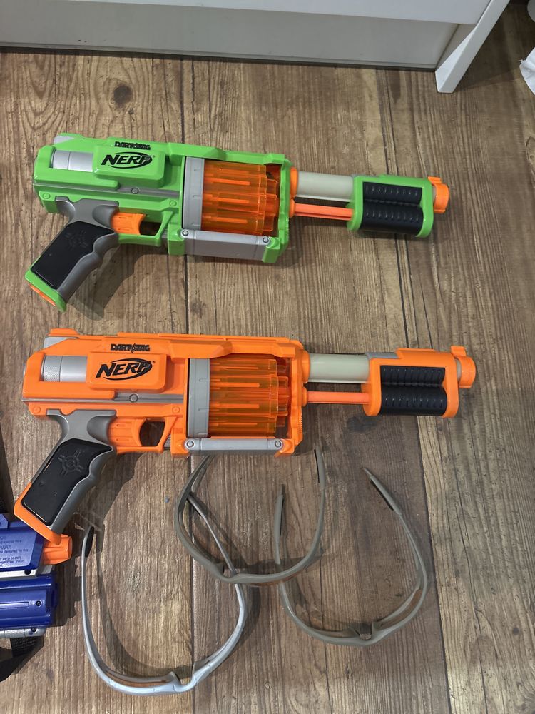Zestaw NERF (kamizelka, okulary, pistolet, karabin, tarcza)