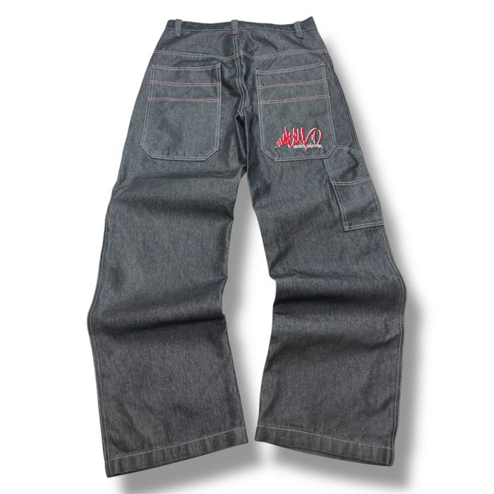 Широкие реп джинсы y2k opium sk8