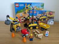 klocki LEGO city 60252 buldożer budowlany, wyburzacz 4+