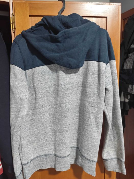 Hoodie H&M L.O.G.G. Cinzento/Azul – S