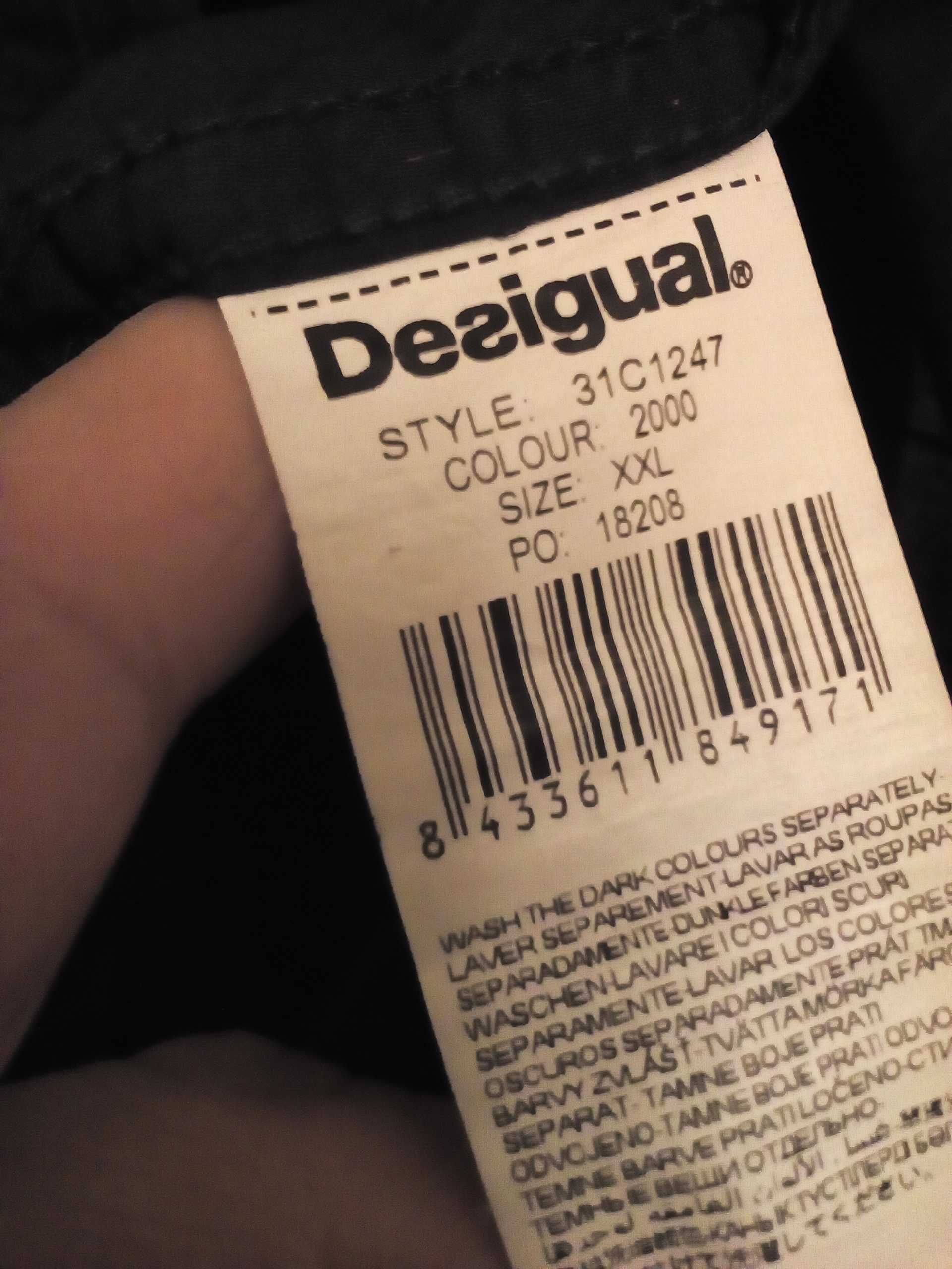 Стильная мужская рубашка Desigual р.52-54 100% хлопок