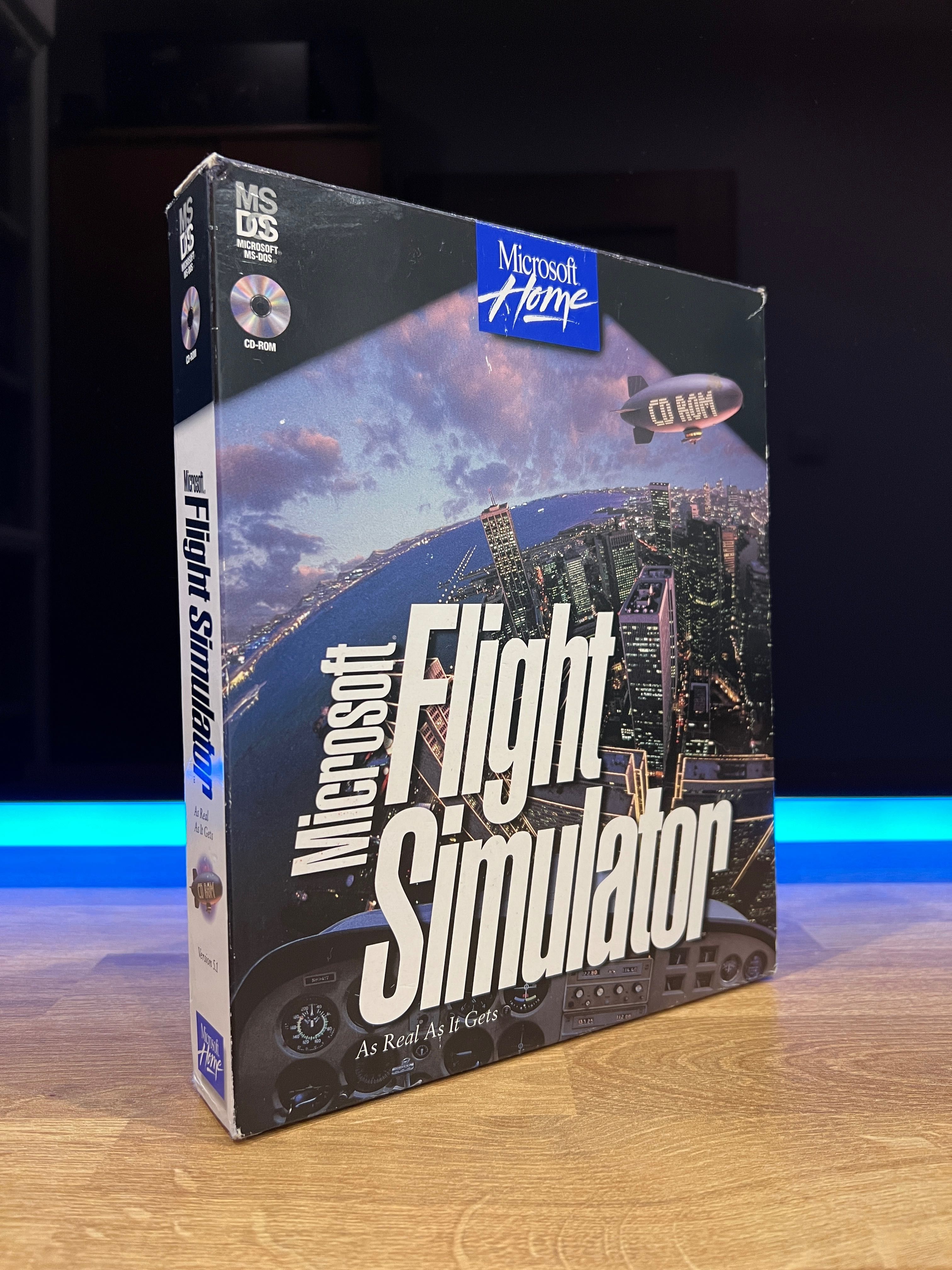 Microsoft Flight Simulator 5.1 (PC EN 1995) BIG BOX premierowe wydanie