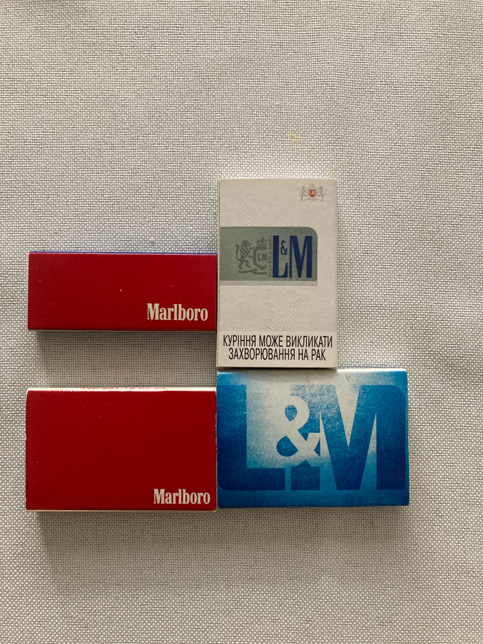 Zapałki kolekcjonerskie reklama papierosów   Marlboro