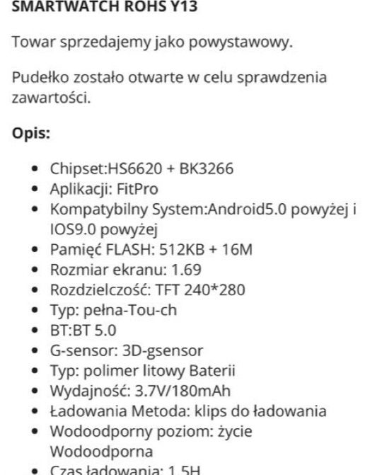 Czarny smart watch nowy czarny i szary