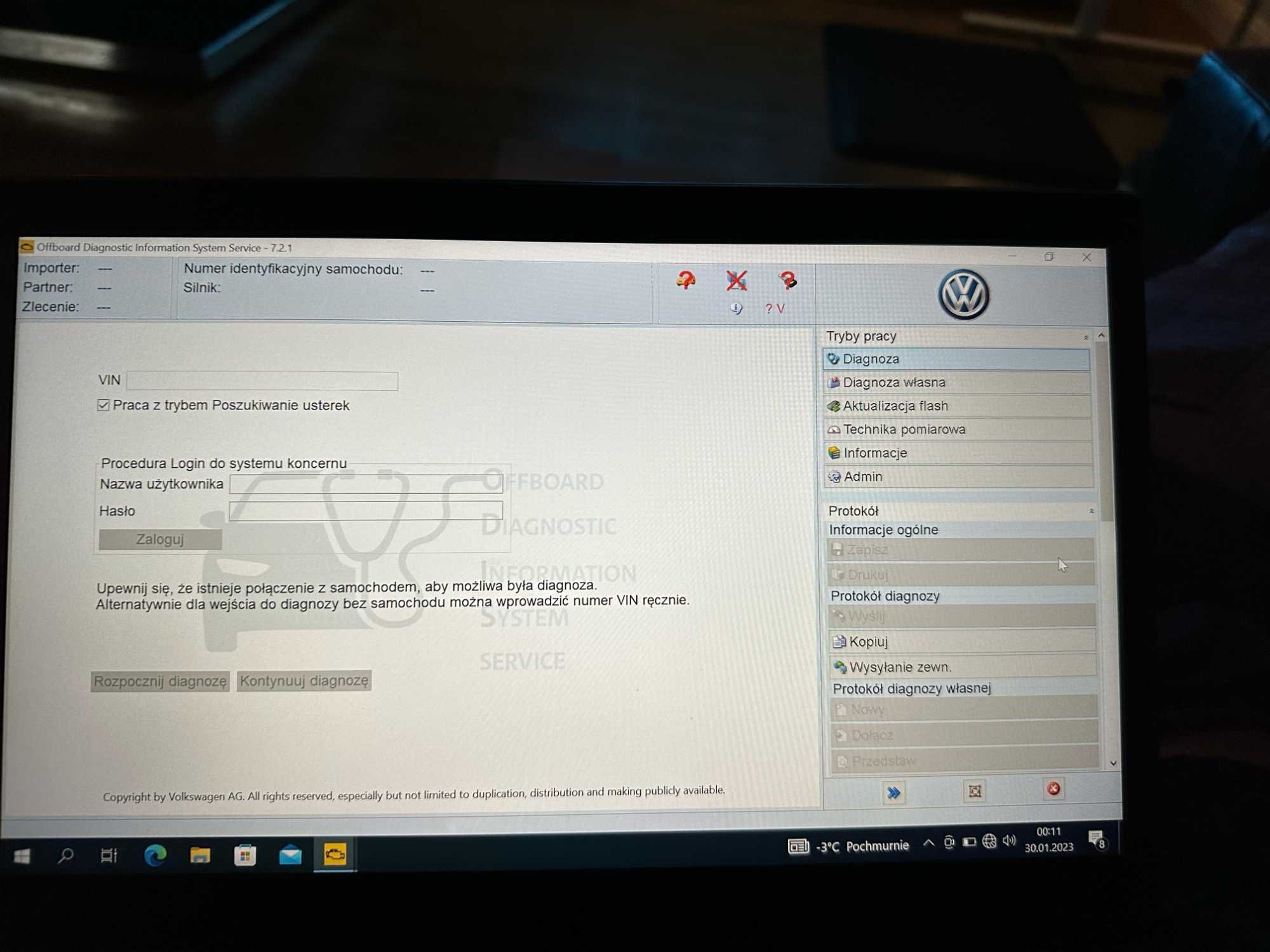 Pełna Wersja Odis 7.2 Service Program dla VAG VAS 5054A 6154A Vw Audi