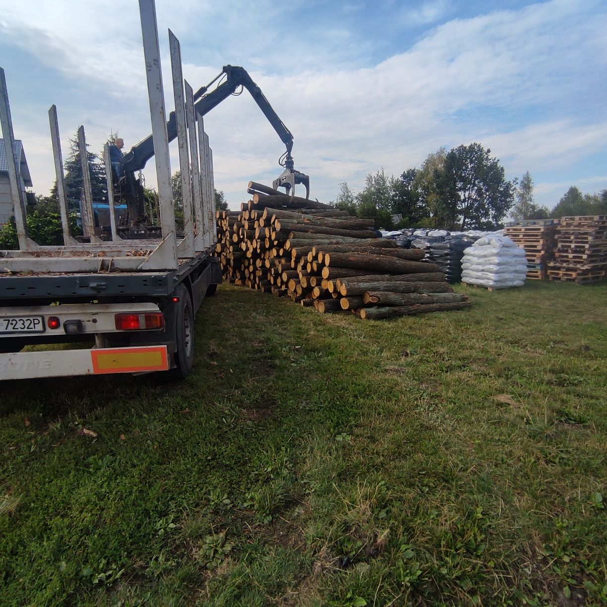 Drewno kominkowe, opałowe, sezonowane, dąb, suche, dostawa