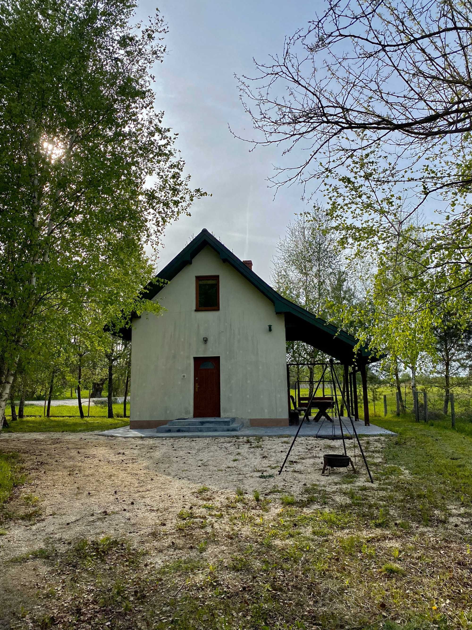 Domek letniskowy ze stawem