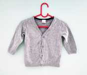 Sweterek niemowlęcy szary H&M r. 74