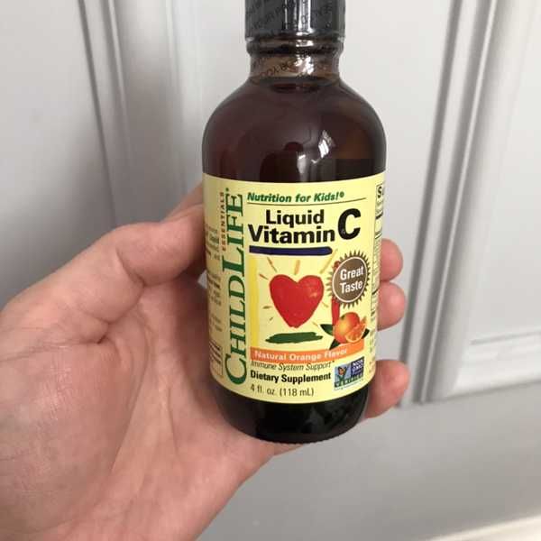 ChildLife, Essentials, жидкий витамин C и Д3, апельсиновый вкус