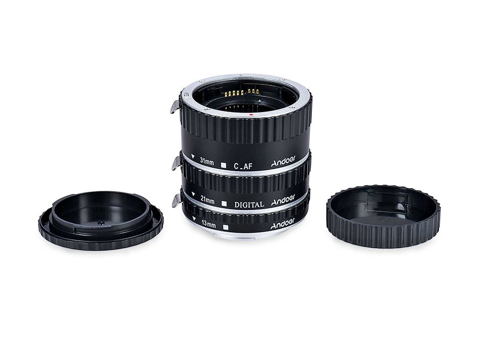 Tubo de extensão Macro AF Autofoco 13mm + 21mm + 31mm para Canon