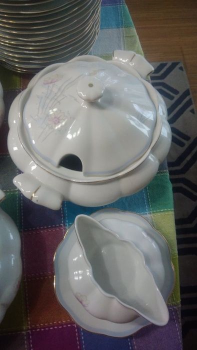 Serviço jantar completo antigo e de porcelana– Antiga SP Coimbra