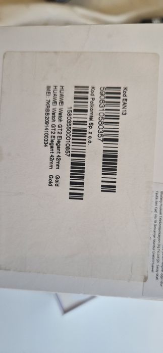 Huawei Watch GT2 42mm złoty smartwach uszkodzony