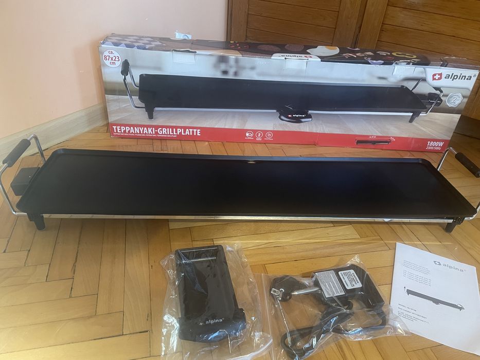 Grill Alpina Teppanyaki ze srali 1800W nowy