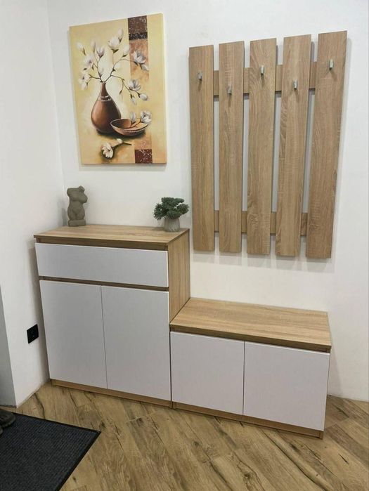 Комод, комод для взуття, вішалка для одягу, дзеркало, передпокій